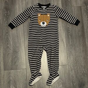 CARTERS Toddler Boy Striped Bear Footie Pajamas